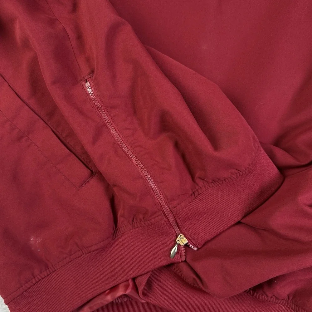 WSU‎ Cougars Windbreaker Sweatshirt V Neck Mens XL Red Embroidered Collegiate